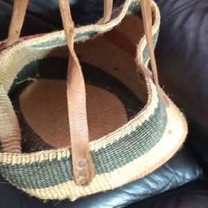 Handmade Kenya basket bag